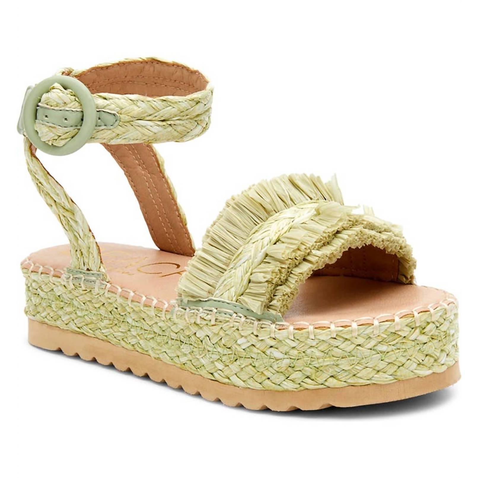 New Matisse Seashore Espadrille Sandal In Lime